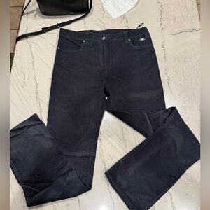 Marc Aurel Dark Grey Straight Leg Velvet Jeans